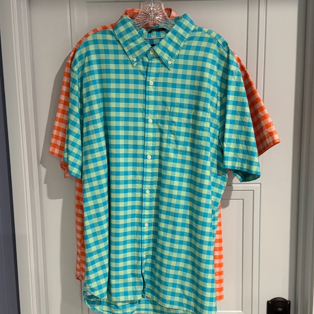 NEW 2 Lands' End Short Sleeve Button Down Shirts NWOT Traditional Fit - Picture 5 of 16